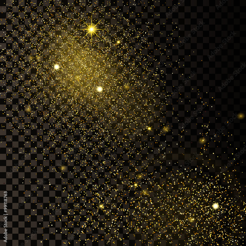  Golden Confetti Background