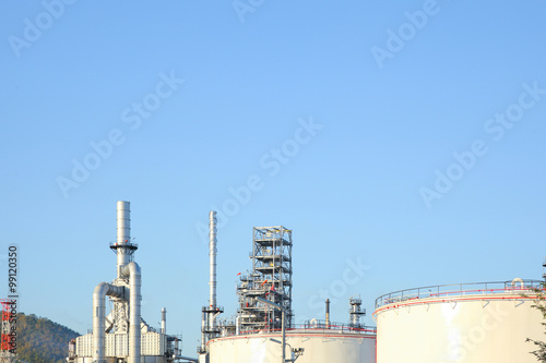 Oil refinery industry for factory background