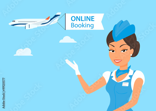 Female stewardess