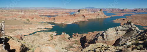 Lake Powell, Alstrom Point, Wüste USA, Utah, Kanab, Page, Tag, Sommer, Panorama