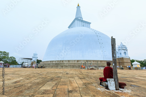 Big buddhist stupa in Sri Lanka
