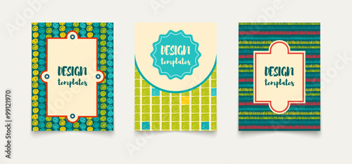 Template ethnic creative cards.
