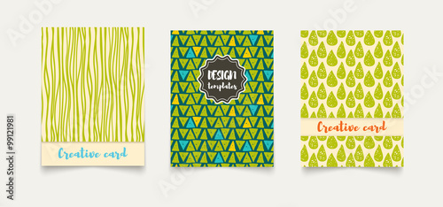 Template ethnic creative cards.