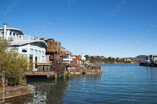 Wooden floating houses
