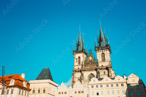 Church Of Our Lady Before Tyn In Old Town Square in Prague, Czec