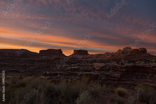 Canyonlands Nationalpark, Island in the sky, Mesa, Utah, Moab, Sonnenuntergang, USA, Sommer