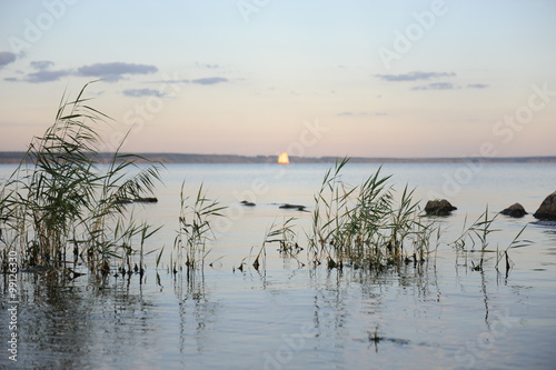 Calm Water Of Volga River