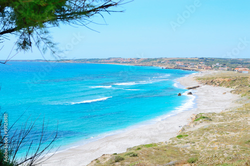 San Giovanni si Sinis beach on a clear day