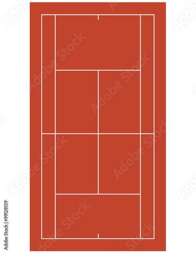 Brown tennis court © viktorijareut