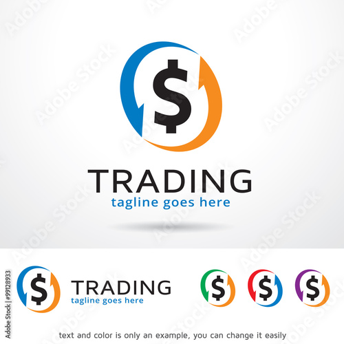Trading Logo Template Design Vector