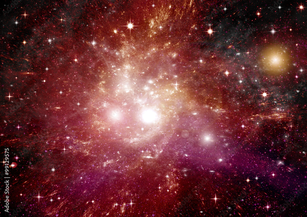 Fototapeta premium galaxy in a free space