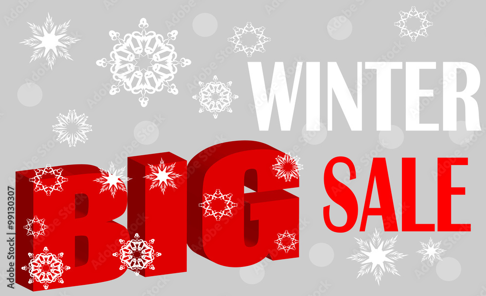 Fototapeta premium Большая зимняя распродажа