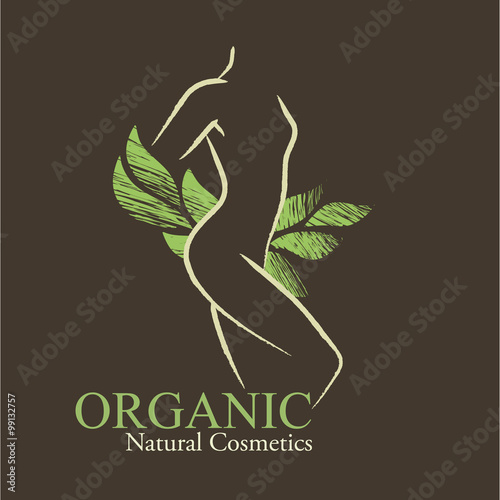 Organic cosmetics design elements
