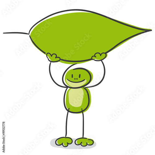 Stick Figure Series Green