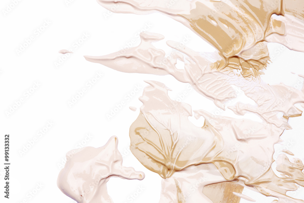 Obraz premium Make-up foundation on white background