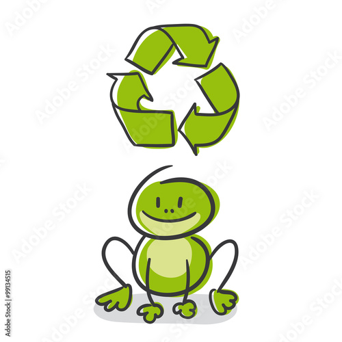 Stick Figure Series Green