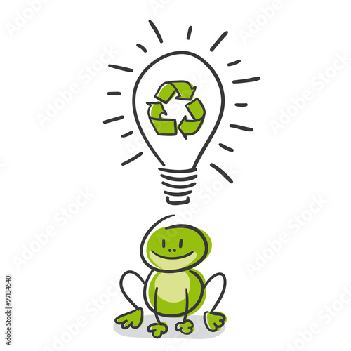 Stick Figure Series Green
