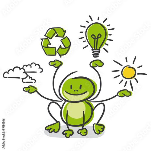 Stick Figure Series Green