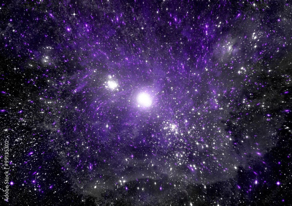Fototapeta premium galaxy in a free space