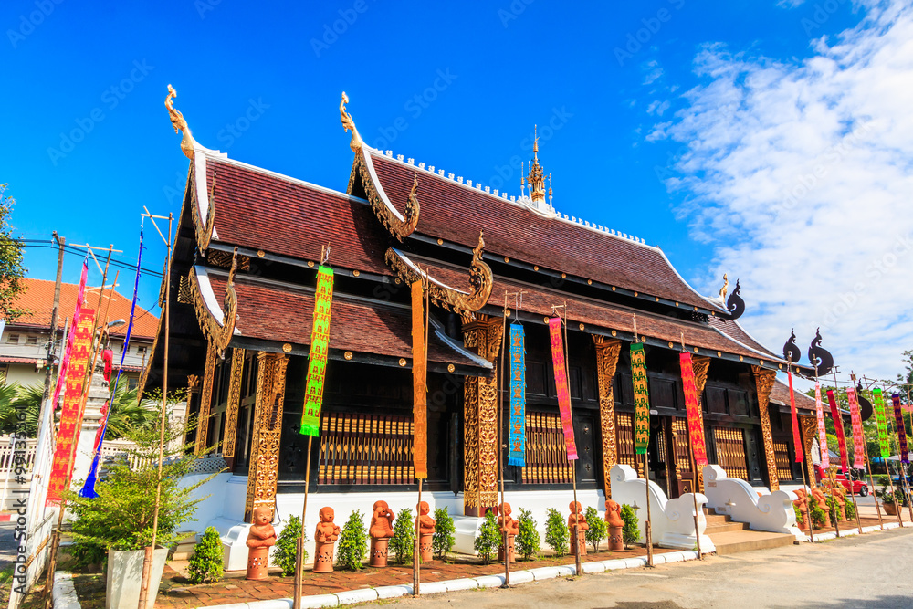 Wat Inthakhin or Saduemuang which is 700 years in Chiangmai province of Thailand