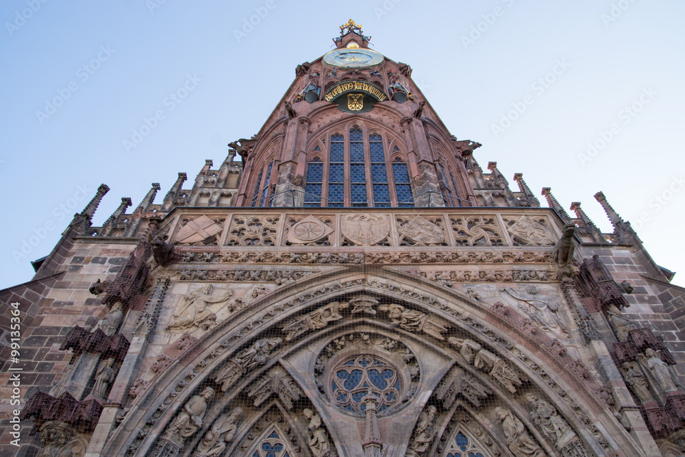 Frauenkirche am Hauptmarkt in Nürnberg, Deutschland