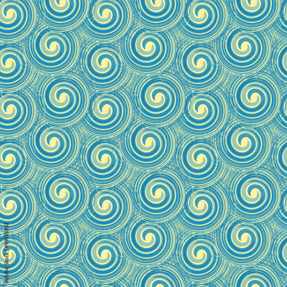 Seamless pattern from spiral elements. Seamless pattern from spiral elements.