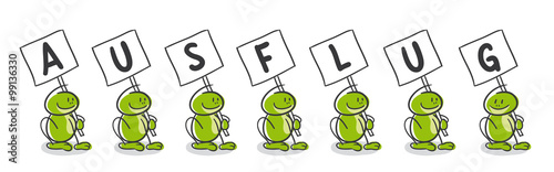 Stick Figure Series Green