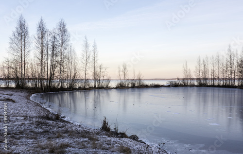 First ice after frosty night © photojanski