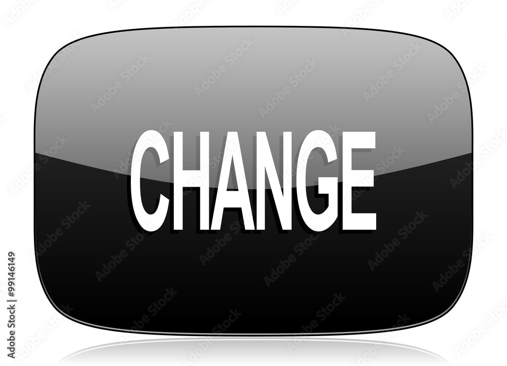 change black glossy web modern icon change black glossy web modern icon