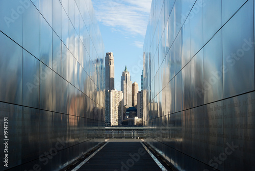 Empty Sky Memorial. December 27, 2015 Liberty State Park, Jersey City, USA. Memorial honors the memory of the people who lost their lives in 9/11 attack. Designers: J. Jamroz and F. Schwartz photo