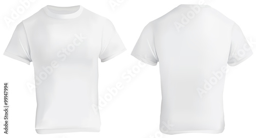 White Blank T-Shirt Design Template