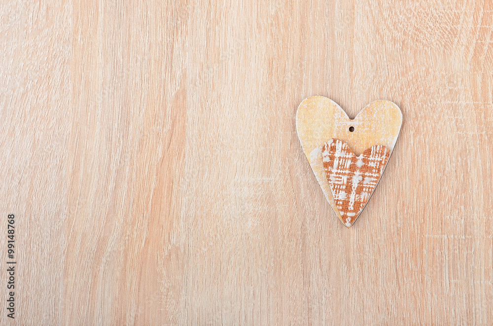 Heart on wooden background Heart on wooden background