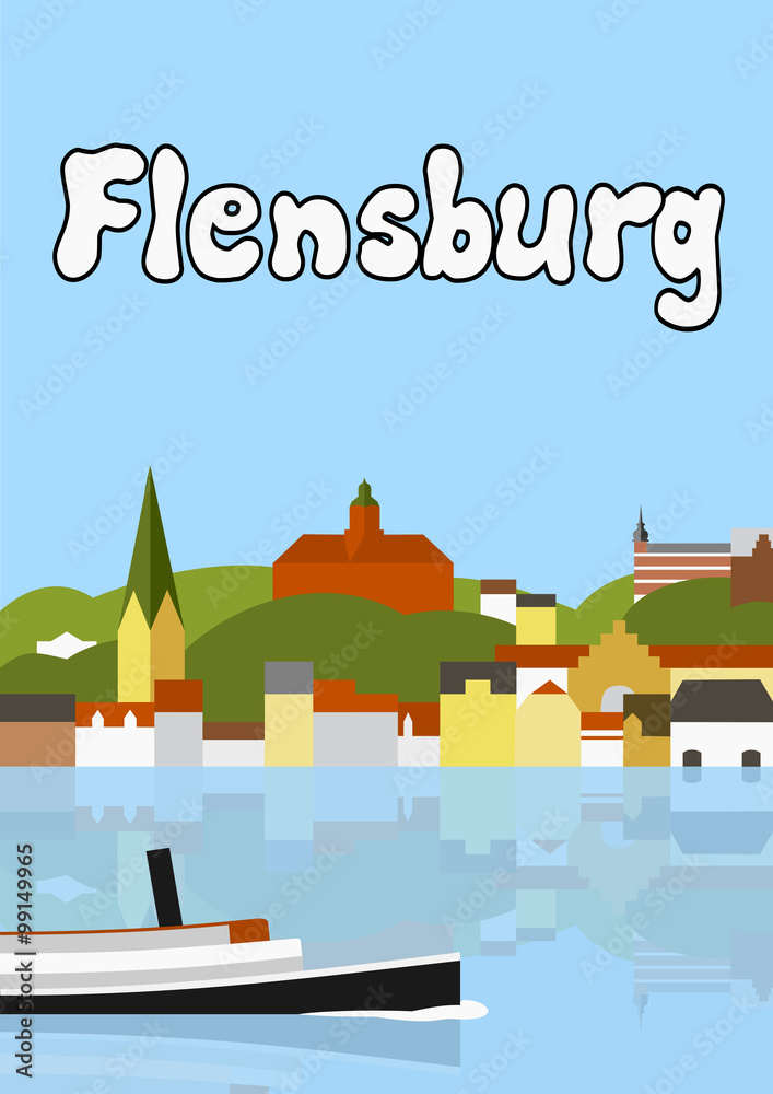 Stadtplakat Flensburg