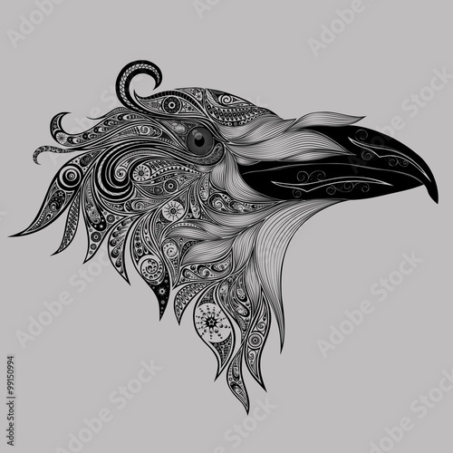 Abstract crow patterns
