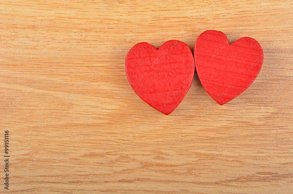 Heart on wooden background Heart on wooden background
