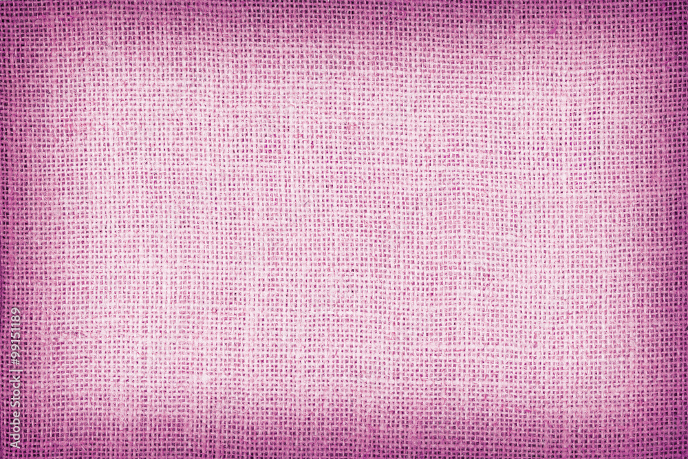 Fototapeta premium Natural sackcloth textured for background, pink colour