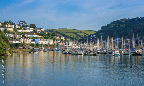 Yachts at Marina on the River Dart at Kingswear and Dartmouth, Devon, United K