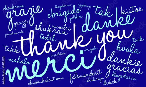 International Thank You Word Cloud
