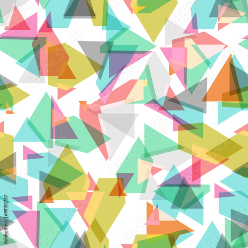 colored geometric seamless background