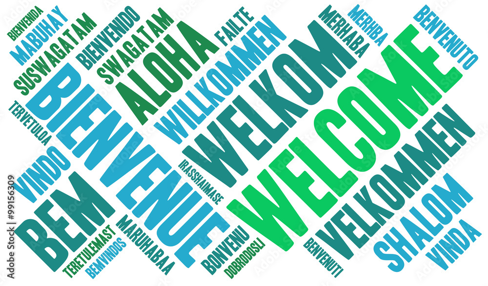 International Word Cloud. Each word used in this word cloud is