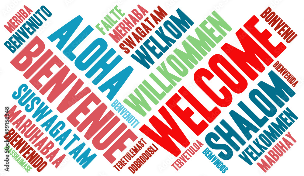 International Word Cloud. Each word used in this word cloud is