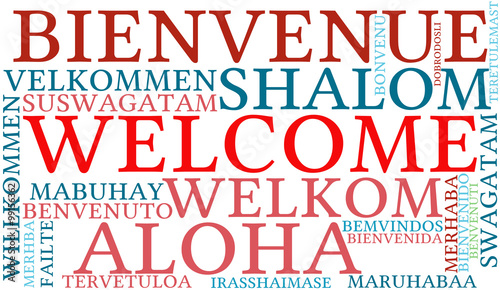 International Welcome Word Cloud