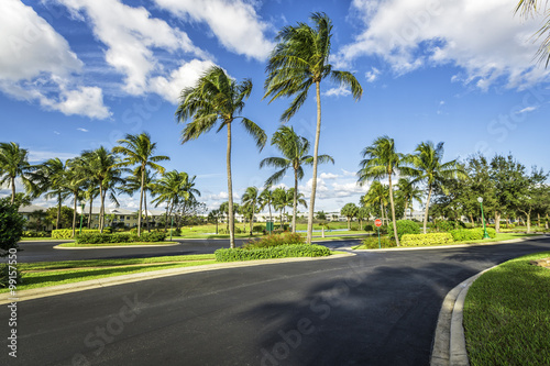 Gated community condominiums in tropics