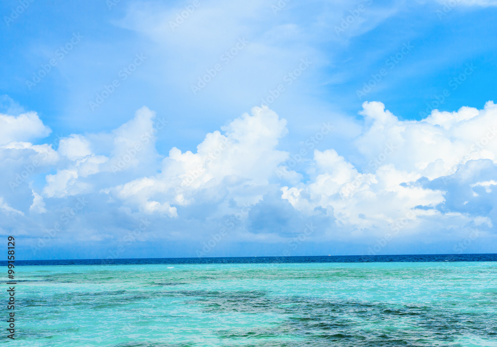 beach with  Maldives