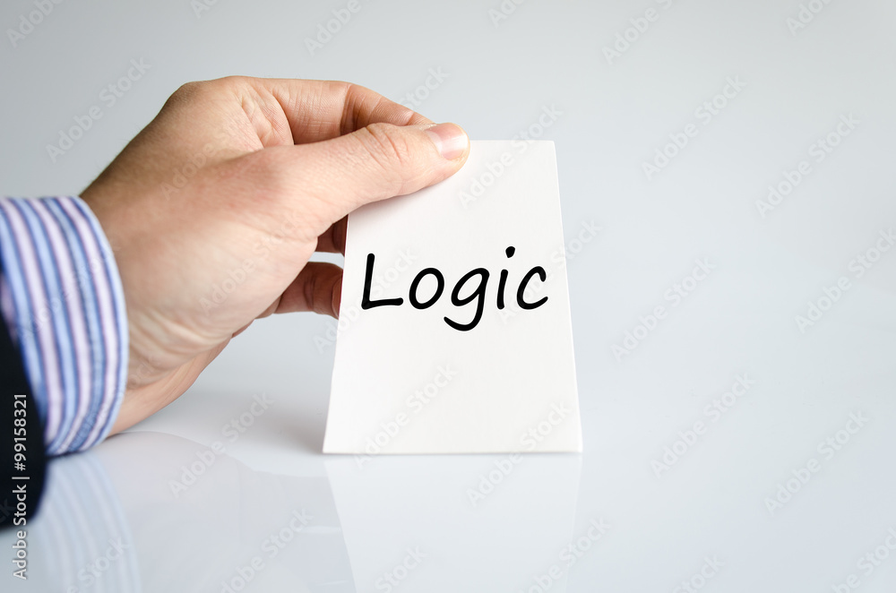 Logic text concept Logic text concept