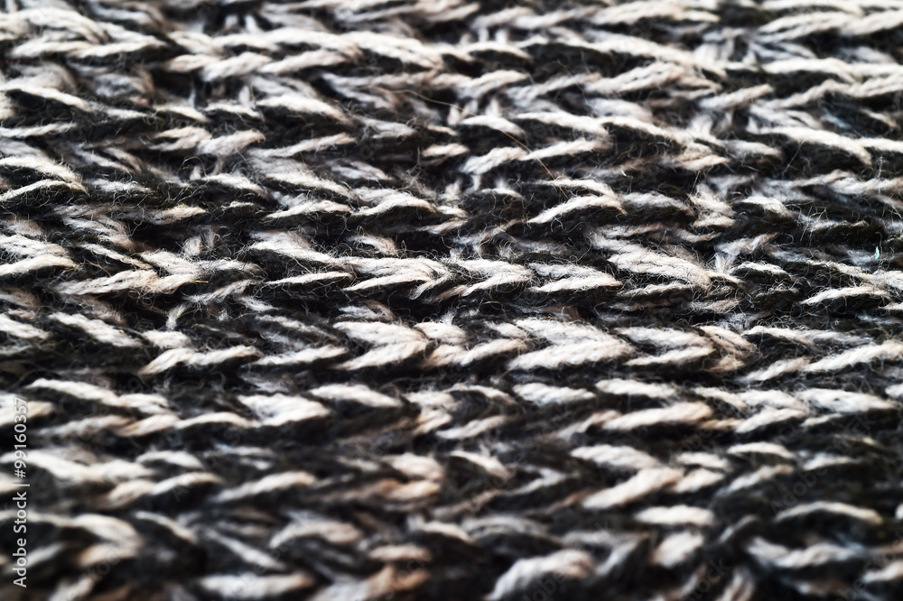Black and white texture of a knitted textile
Black and white texture of a knitted textile