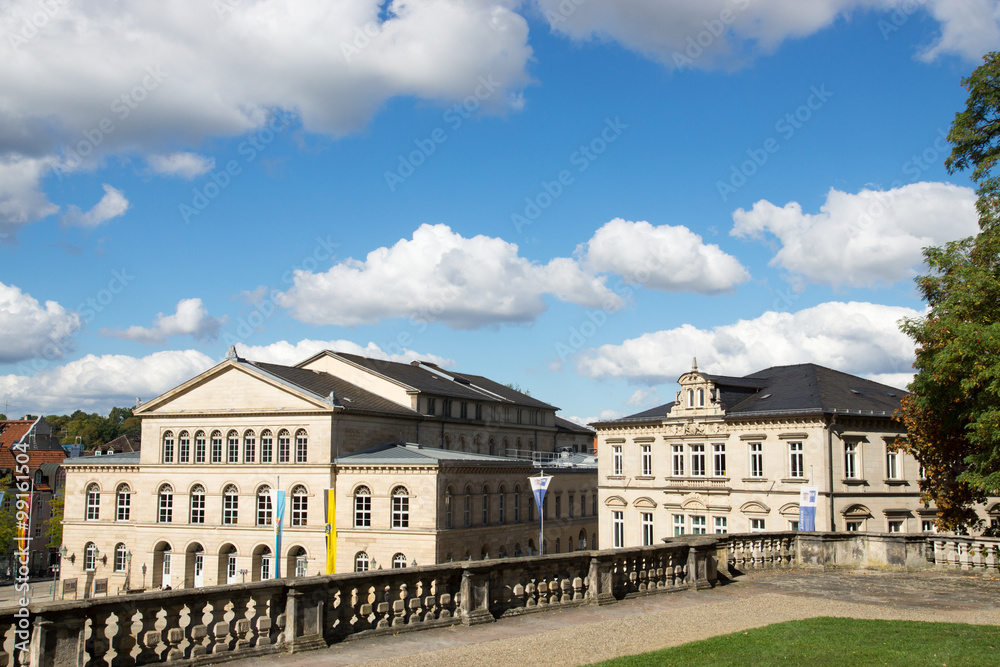 Landestheater und IHK in Coburg, Deutschland