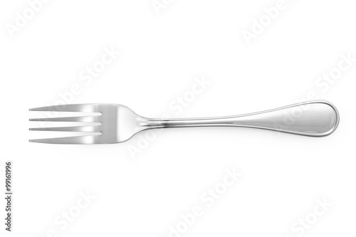 Papier peint fork  Stainless steel isolated