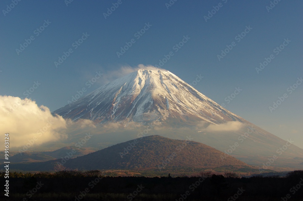 Mt.Fuji　富士山精進湖からの眺望　子抱き富士