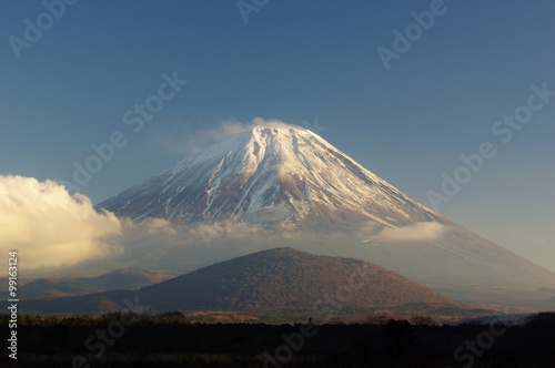 Mt.Fuji 富士山精進湖からの眺望 子抱き富士